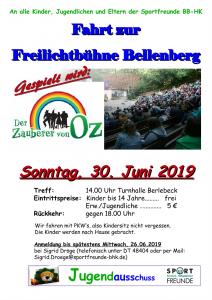 Fahrt zur Freilichtbühne Bellenberg am Sonntag, 30.06.2019