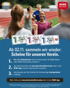 REWE 2020 - Scheine für Vereine beginnt ab 02.11.2020