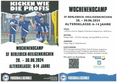 Arminia Fussballschule zu Gast bei uns in Detmold