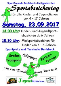 Sportabzeichentag, am Samstag, 23.09.2017